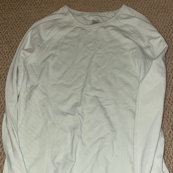 Light lime green long sleeve athletic girl top!! - Picture 2 of 3